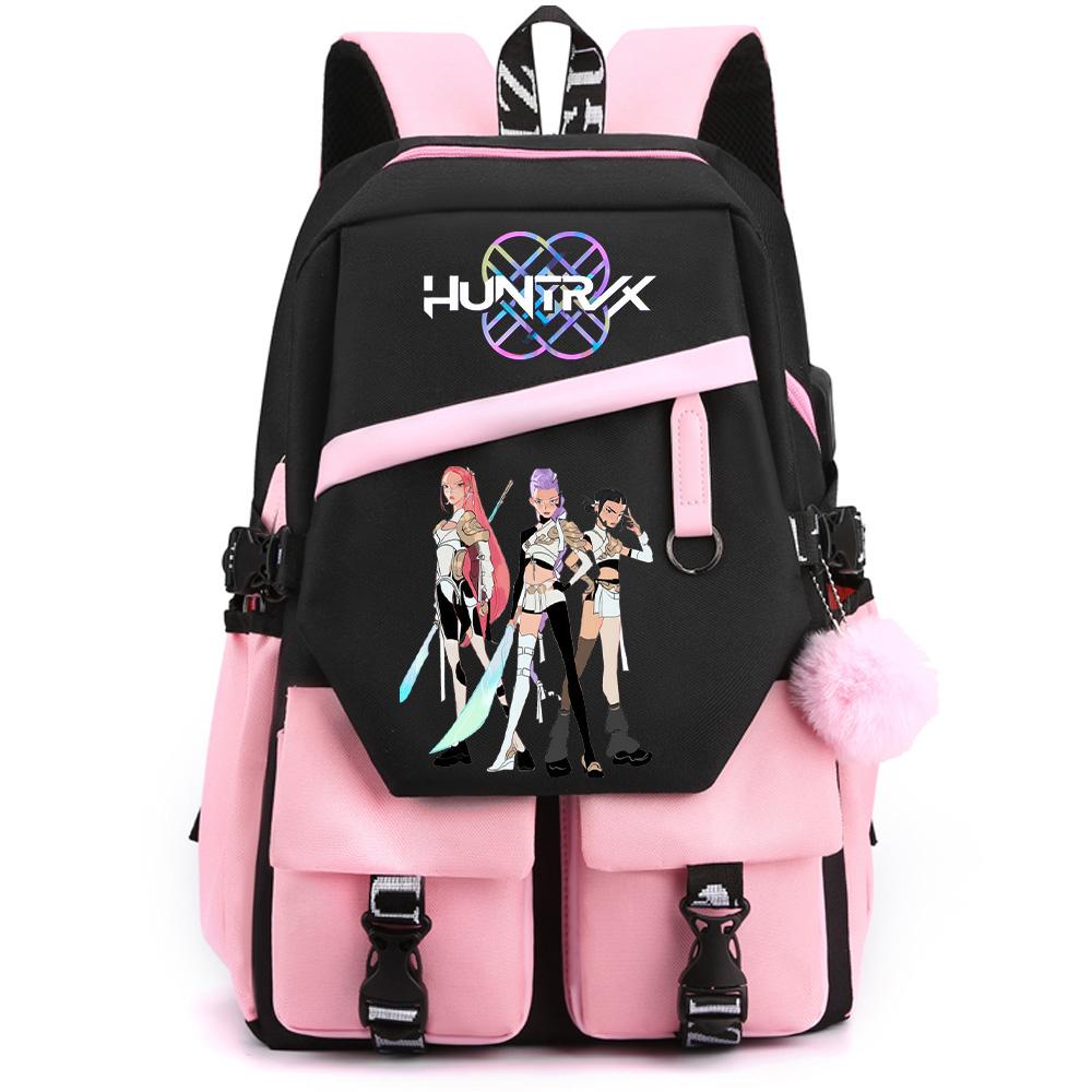Cartoon K-pop Demon Hunters Printed Large Capacity Backpack for Teenger Student Girl Boy Back To School Bookbag Women Waterproof Travel Bag Kid Gift