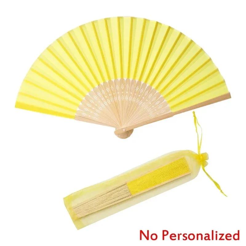 20/24/30PCS Personalized Wedding Fan,Custom Printing Handheld Folding Fans Come with Organza Bag Bridal Shower Baby Christening