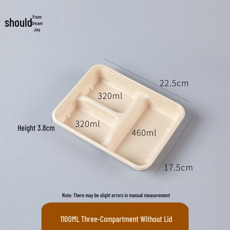 ZISIZ Biodegradable Pulp Lunch Box