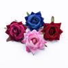 Artificial Flowers Silk Roses Head Upscale Valentine's Wedding Wreath Decora Plant Wall Diy Bridal Bouquet Wrist Home Room Gifts