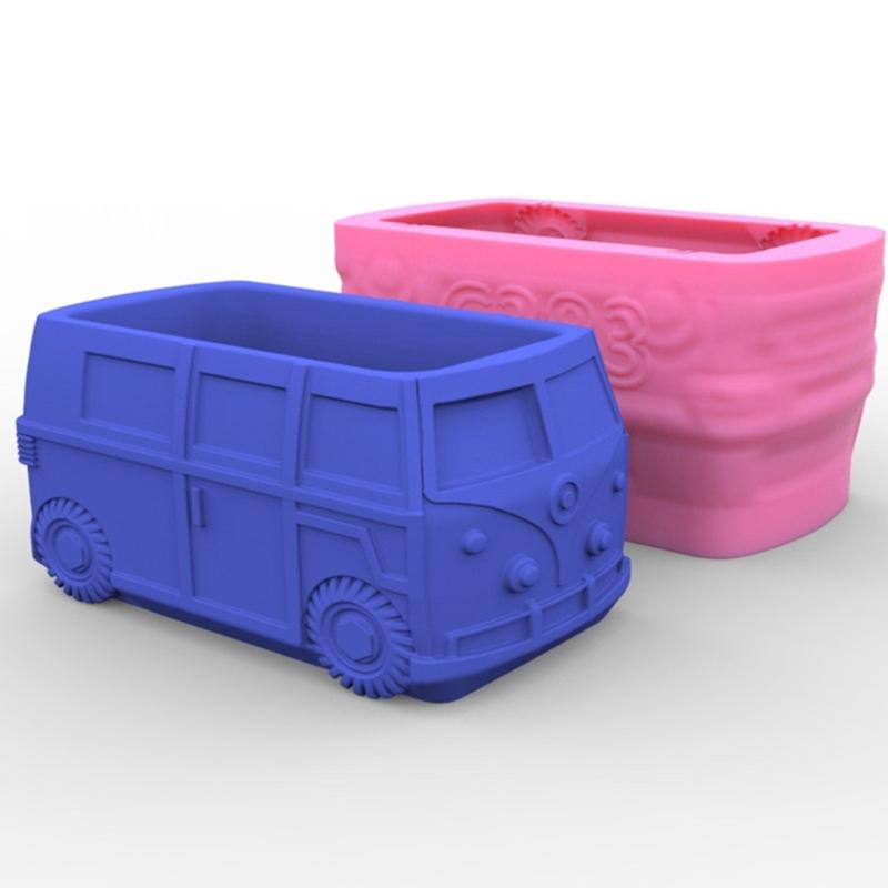 3D Animal Flower Pot Silicone Mold Succulent Planter Concrete Mold Frogs Concrete Cement Mold for DIY Pen Holder Home Decoration