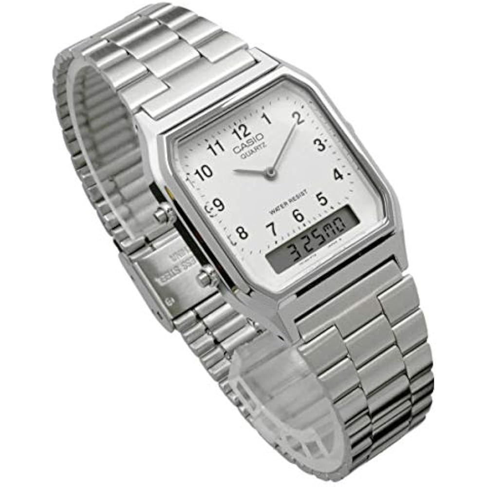 [Casio] CASIO Analog and Digital Quartz Men's Watch AQ-230A-7B Silver Overseas Model [Parallel Im...
