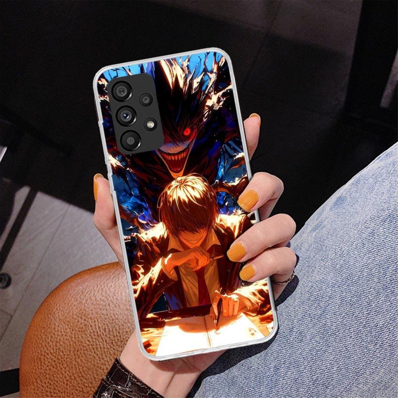 N-Note D-Death Yagami Light Phone Case For Samsung Galaxy A52 A32 A22 A12 A51 A31 A50S A30S A20S A10S Note 20 Ultra 10 Plus S10