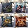 The S-Smashing Pumpkins Band Personalized Pillow Dust Cover Bedroom Kids Party Decoration Pillowcase Birthday Children Gift