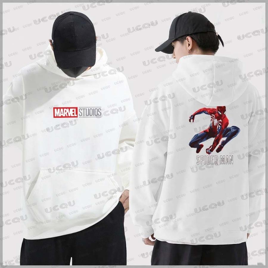 Marvel Spider-Man Muster Hoodie Sweatshirt Herbst/Winter Neu Lässig Sportbekleidung Herren Baumwolle