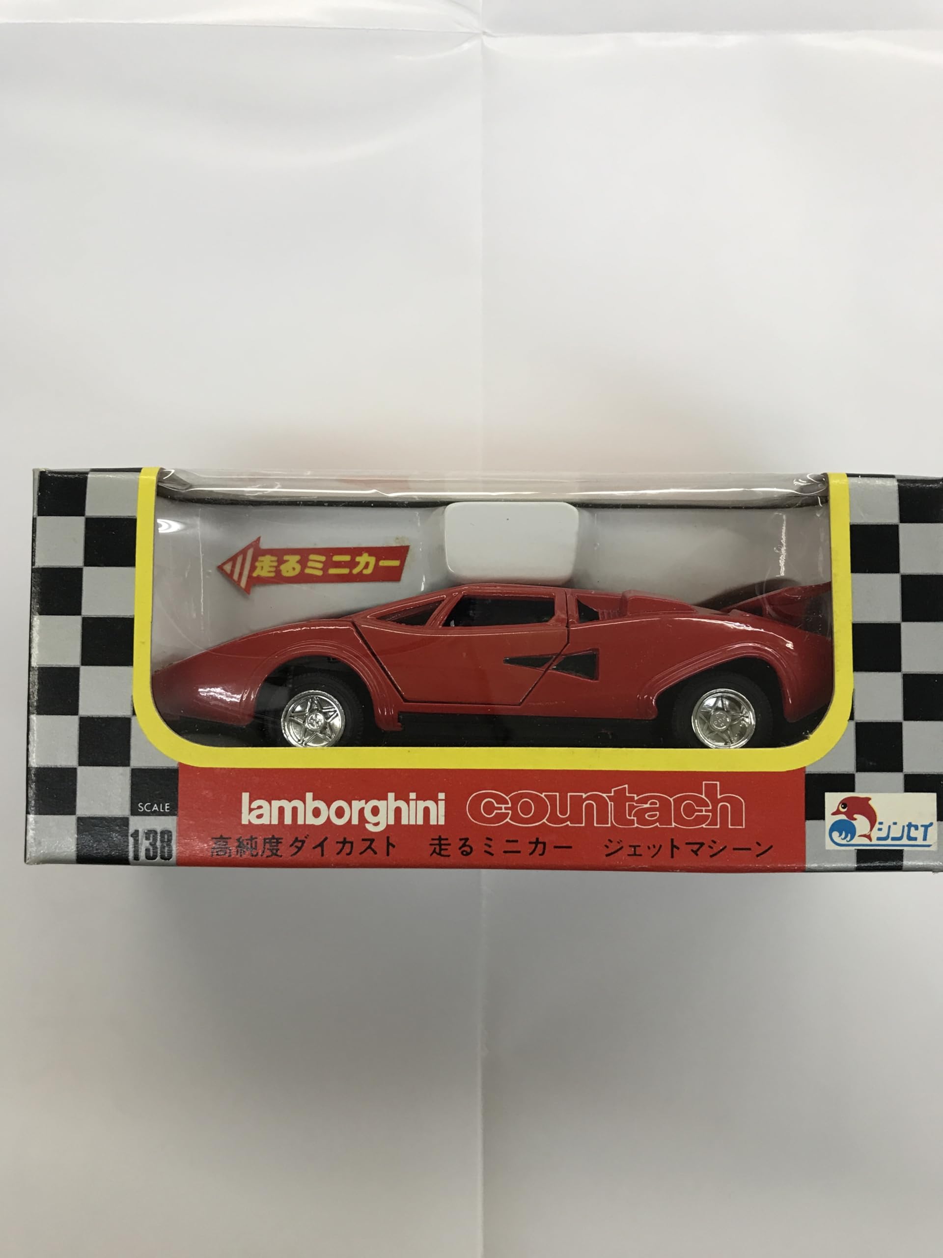 

Lamborghini Countach литой миниатюрный автомобиль с инерционным механизмом, красный, тип, 1/38 красный