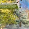 Chimes for Outdoors Blessing Sounding Ornament with 3 Bells Copper Small Wind Chimes for Temple Garden Patio Porch Home Lawn