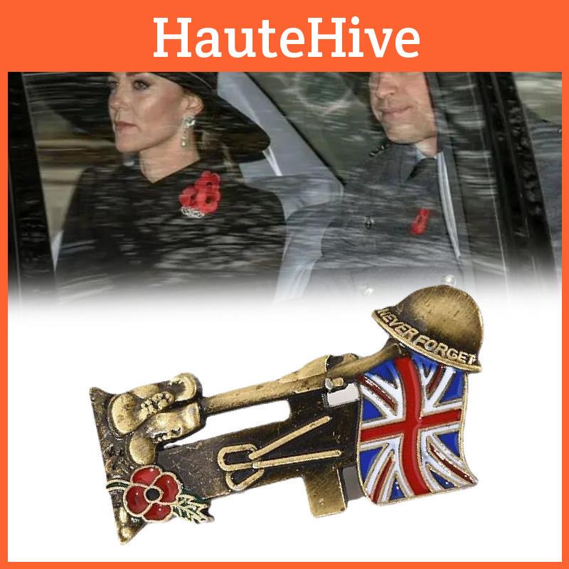 Elegant Vintage Poppy Flower Brooch Stunning Fashion Pin For Men And Women