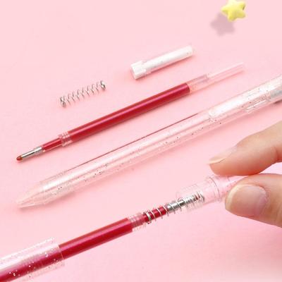 Retractable Colored Gel Pen Shimmering Gel Inks Pen 1.0MM Tip for Journal Notebook Planner Note Taking Scrapbooking