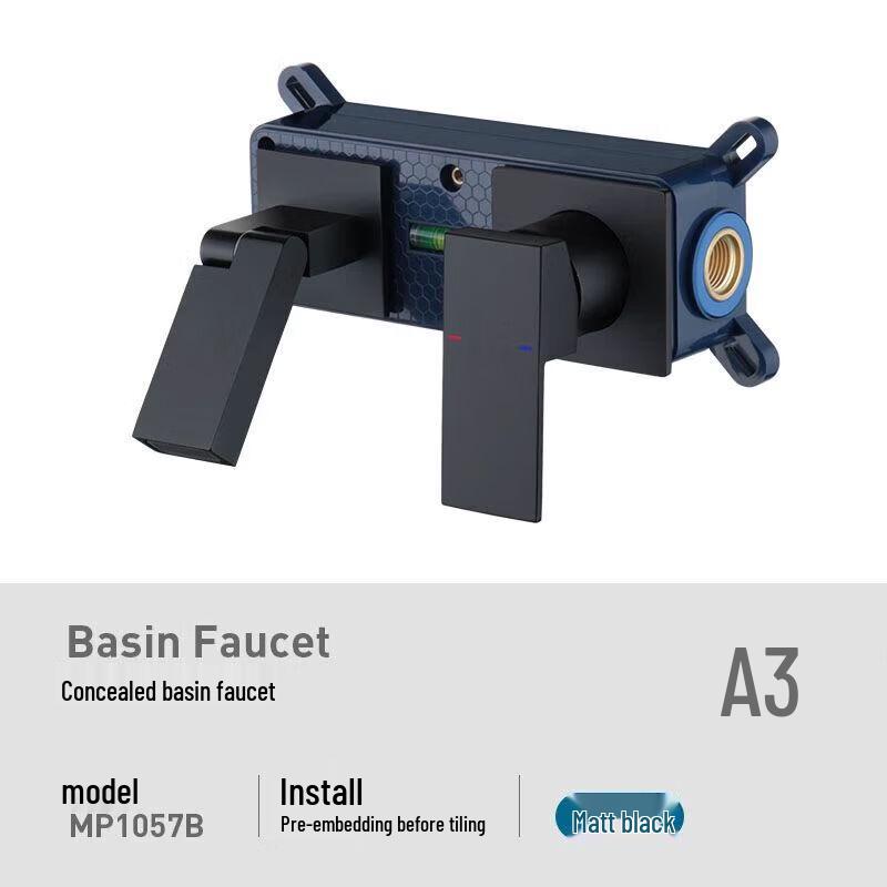 Lindong Wall-Mounted Concealed Universal Hot & Cold Basin Faucet