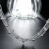 925 Silber Mehrschichtige Perlenkette Armband Set Für Frauen Hochzeit Modeschmuck