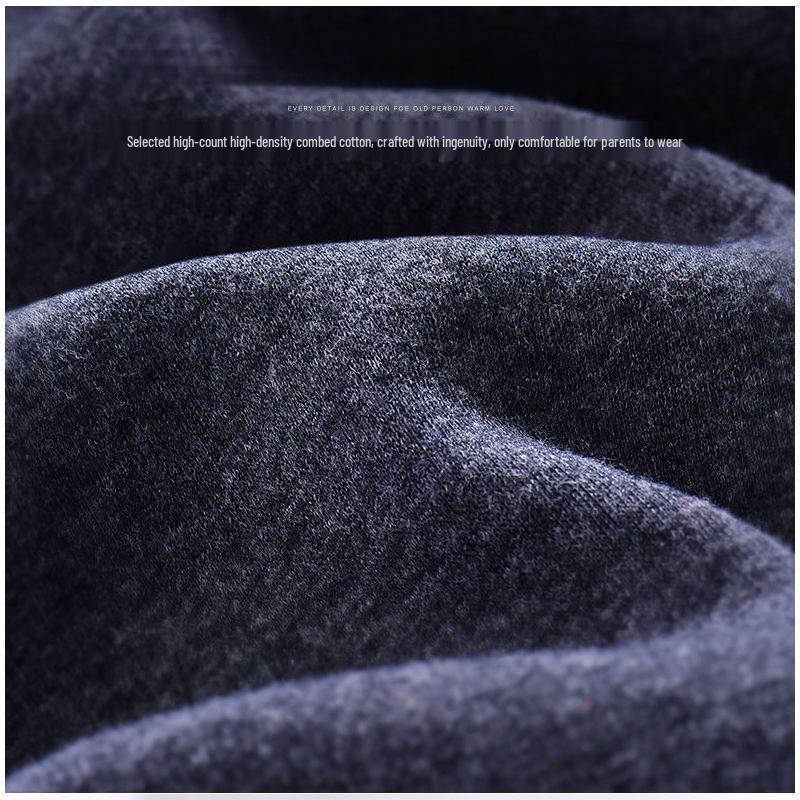 Premium Extra-Thick Winter Thermal Set for Middle-Aged and Elderly: Men's & Women's Velvet-Lined, Thick Warm Cardigan.