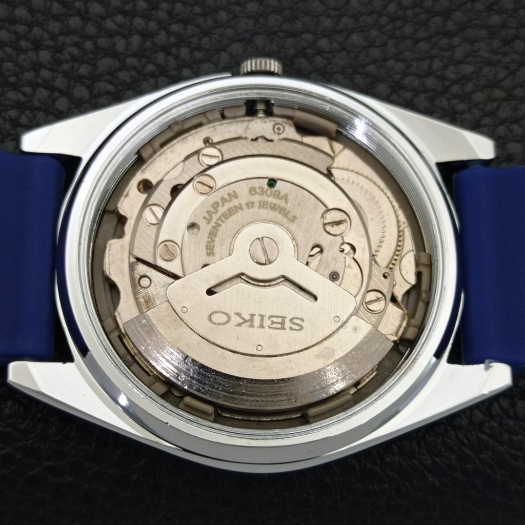 JAPAN VINTAGE REFURBISHED SEIKO 5 AUTOMATIC 6309A MENS BLUE DIAL WATCH a441688-1