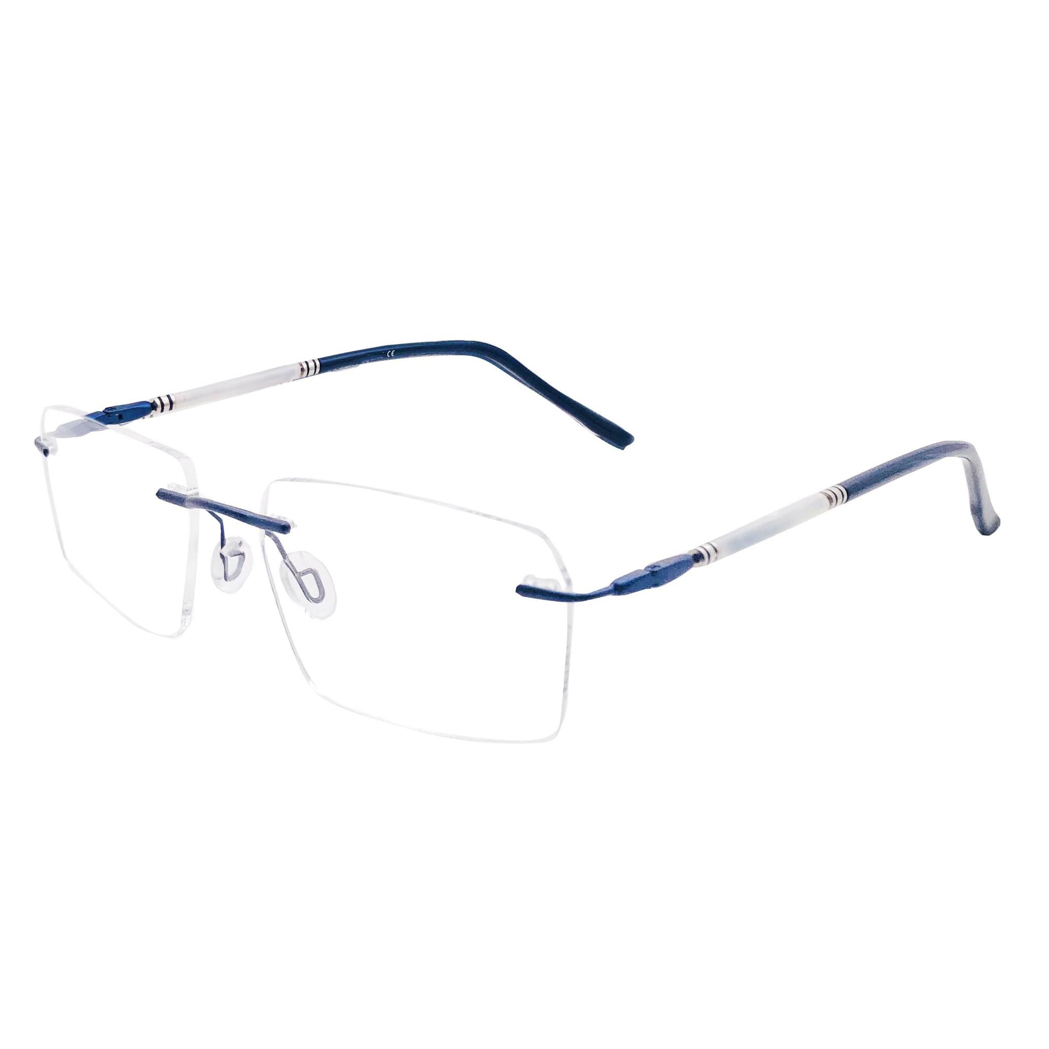 

RSINC RimLess frame/eyeglass/Spectacle, Optical, Metal & Plastic For Men And Women, ,Titex Blue Blue 224812 54-17-140 | IB 21 | N1