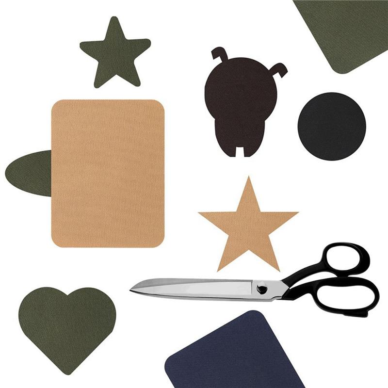 Good-Iron On Patches 20 Pieces Jacket Jean Clothes Patches Kit, 4.9 X 3.7 Inch, Dark Assortment, 5 Colors