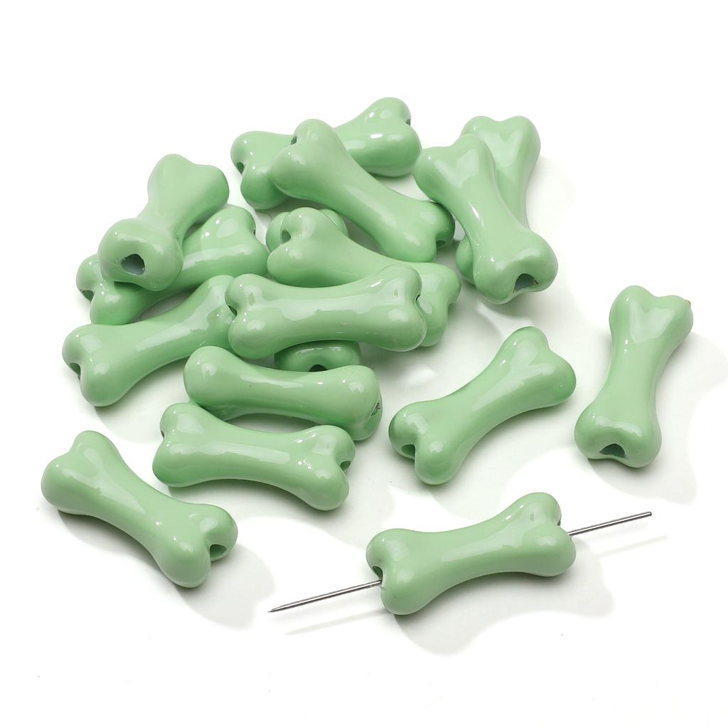 2Pcs Acrylic Bone Beads For DIY Necklace Bracelet Earrings Jewelry Making Craft Accessories