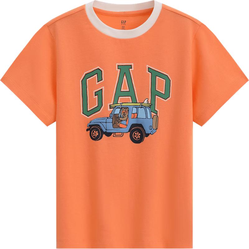 GAP Boys  2026 Spring Logo Cartoon Print Short Sleeve T-Shirt 150/72