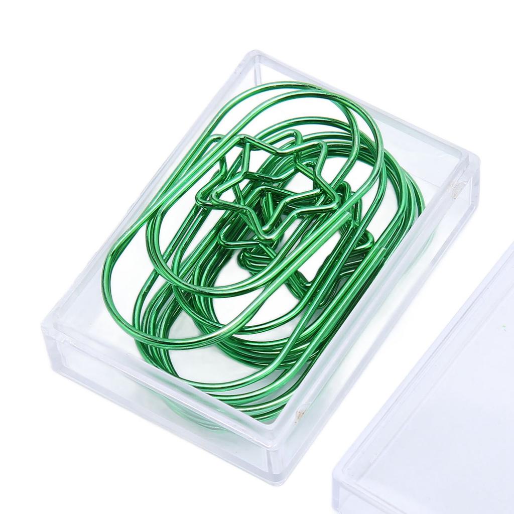 40PCS Star Paper Clips Bright Color Rust Proof Coating Portable Lightweight for Home