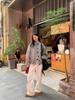 Women's Retro Grey Short Wool Coat with Stand Collar for Spring/Autumn 2025