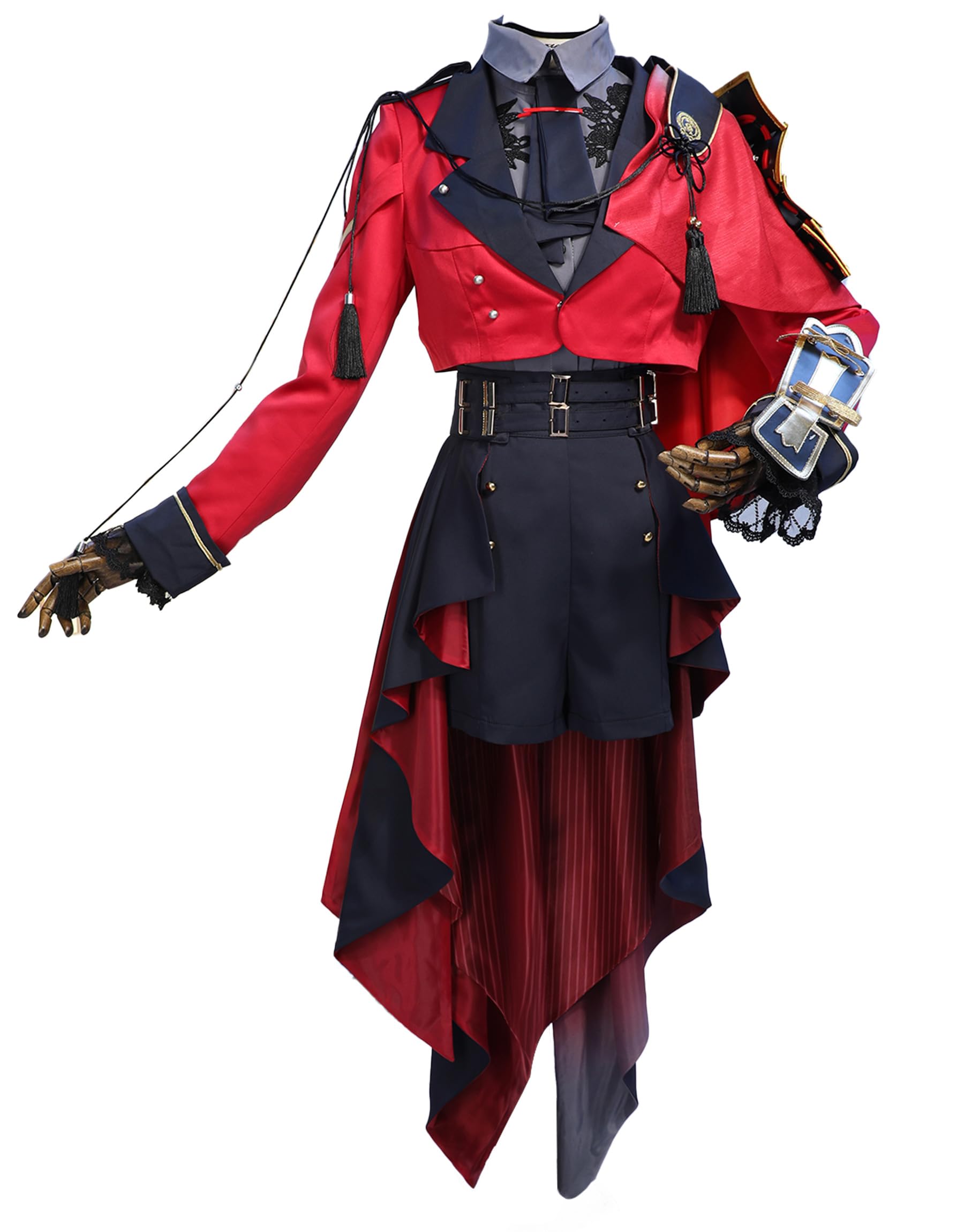 

Miccostumes Взрослый Готический Мальчишеский Милый Наряд Длинный Красный Готический Черный Красная Роза Шляпа Женский Костюм, Стиль, Аниме/Игровой Костюм, Косплей, Крутой, Милый, Моэ, Комплект,