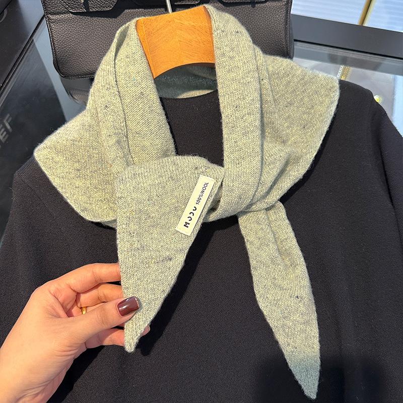 

100% Wool Winter Scarf For Women Long Warm Cashmere Scarves Hijab Solid Lady Shawl Wrap Female Pashmina Bandana Head Scarfs New 38x115cm