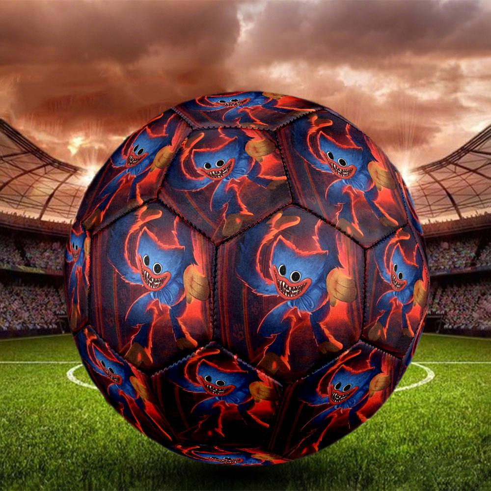 Huggy Wuggy Print Size 5 Soccer Ball, Standard Match Football for Sports Game and Team Practice, Ideal Gift for Soccer Fans