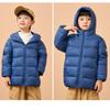 Barneklær Dunjakke Gutter Jenter Vinter Kort Barnejakke med hette