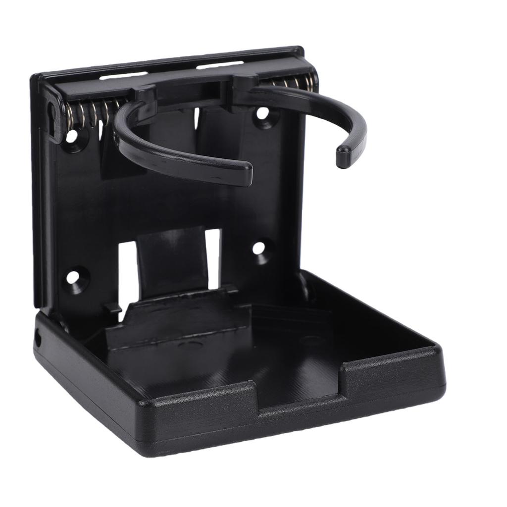 Boat Cup Holder Black Adjustable Folding Space Saving Water Bottle Holder for Boats Yachts RVs Cars Trucks