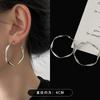 Mobius European and American Style Temperament Big Earrings Earrings Round Face Thin High-end Earrings Niche Design Stud Earrings Women