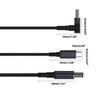140W Type C to DC5.5x2.5mm 5.5x2.1mm 4.5x3.0mm 6.0x3.7mm 7.4x5.0mm Power Cable