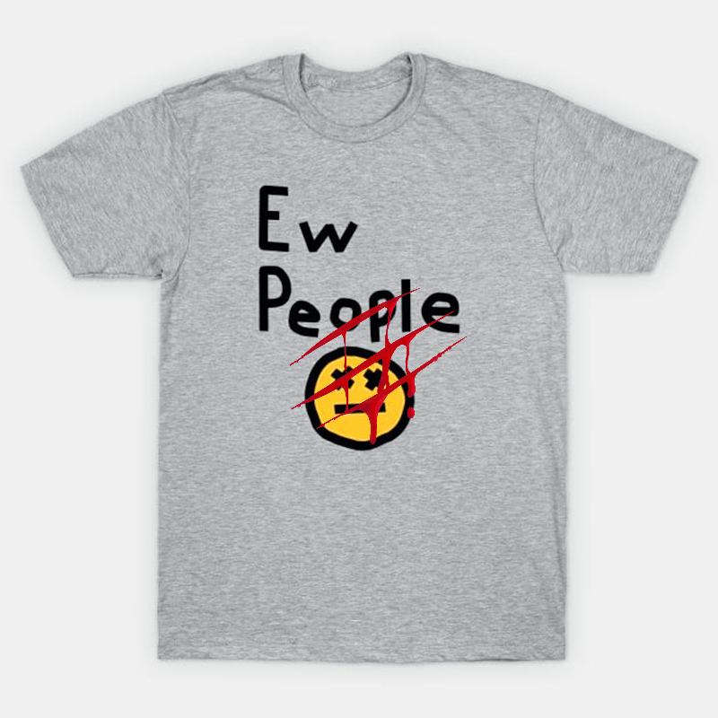 Lustiges T-Shirt Herren Damen tragen ein trauriges Gesicht Bedrucktes T-Shirt Kleidung Locker Reine Baumwolle Lässig Mode T-Shirt Herbst und Winter Unterwäsche