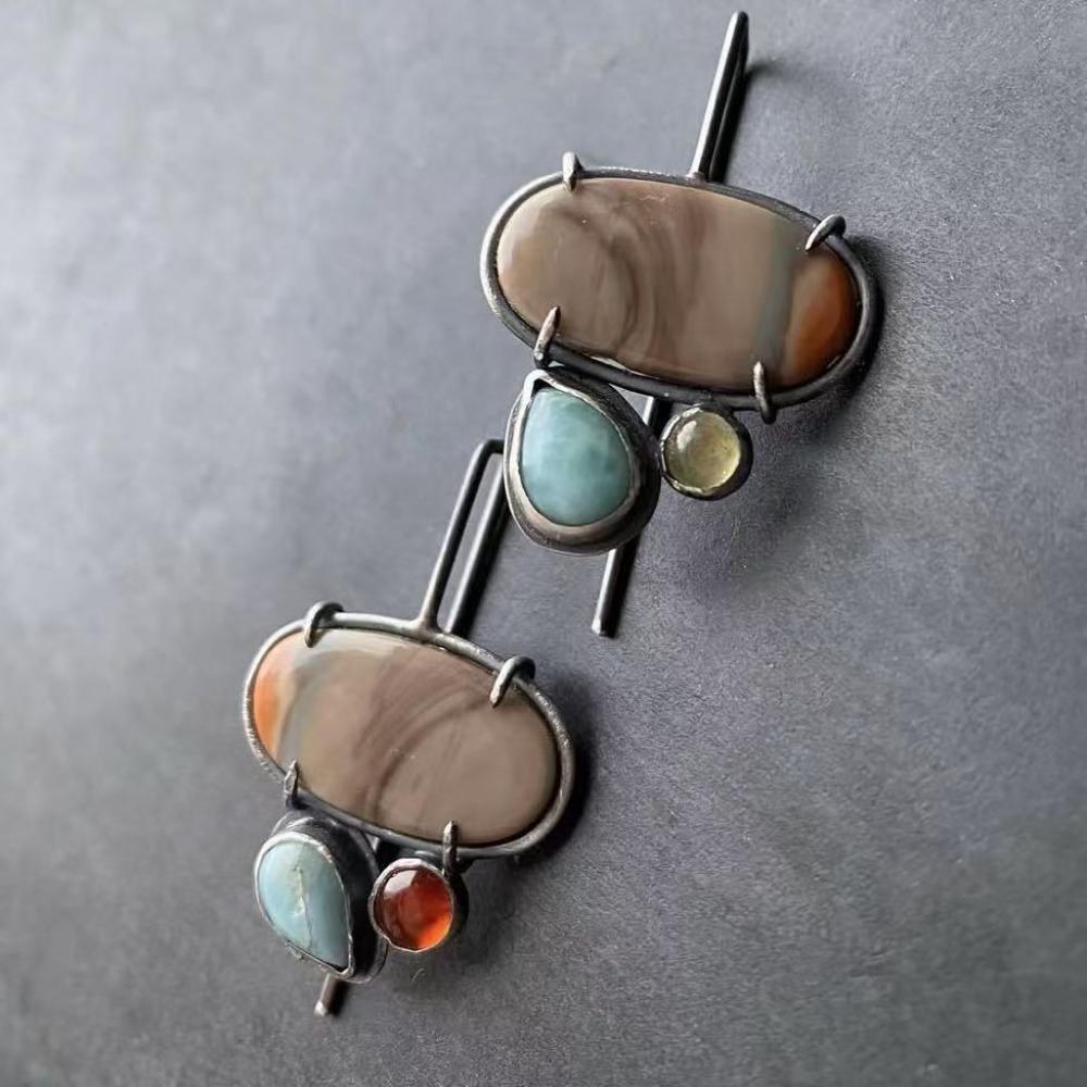 Luxusní nové dámské náušnice Retro módní kreativní dámské náušnice