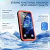 REDPEPPER D-UP Series For iPhone 16 Pro Case IP68 Waterproof Clear Back Panel Phone Cover Compatible with MagSafe