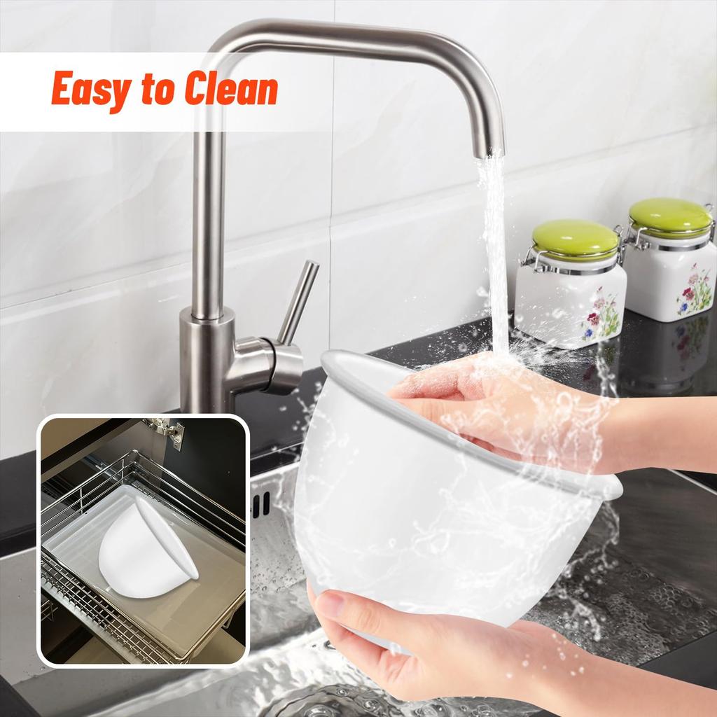 Silicone Mixer Accessory Liner W/Lid Included Mixer Attachment Liner Stand Mixer Accessories Liner for 5 Quart Stand Mixer
