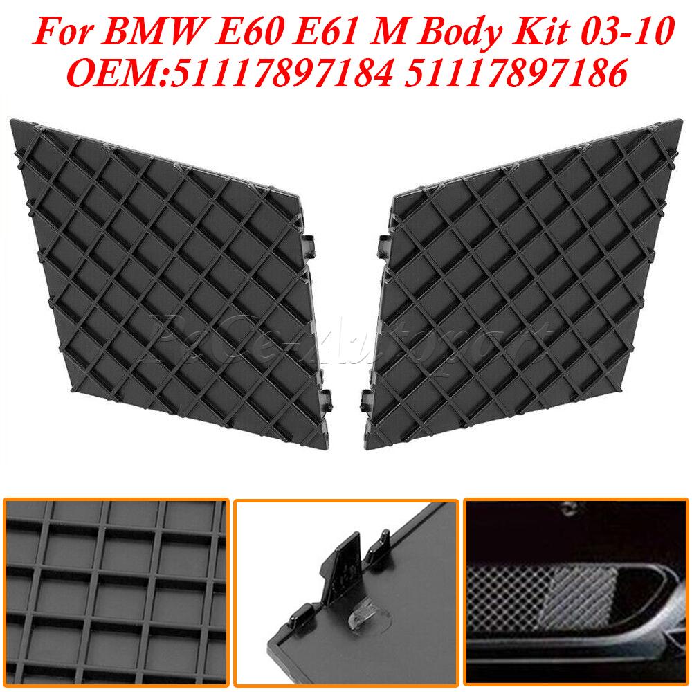 Nový kryt spodního krytu mřížky předního nárazníku pro BMW E60 E61 M Sada karoserie 03-10 51117897184 51117897186 Autodoplňky
