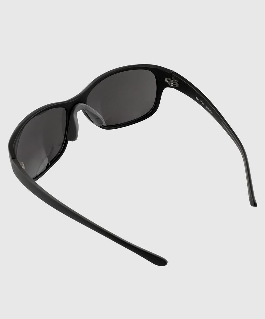 Tuditeo Vis Large Size Uv Protection Horn-Rimmed Running Sunglasses Nylon Lenses C2 Matte Black