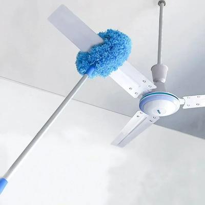 1 gab. griestu ventilatora putekļu gredzenu formas garā roktura putekļu noņemšanas birste griestu sienu tīrīšanai no augšas mājsaimniecības tīras putekļu birstes