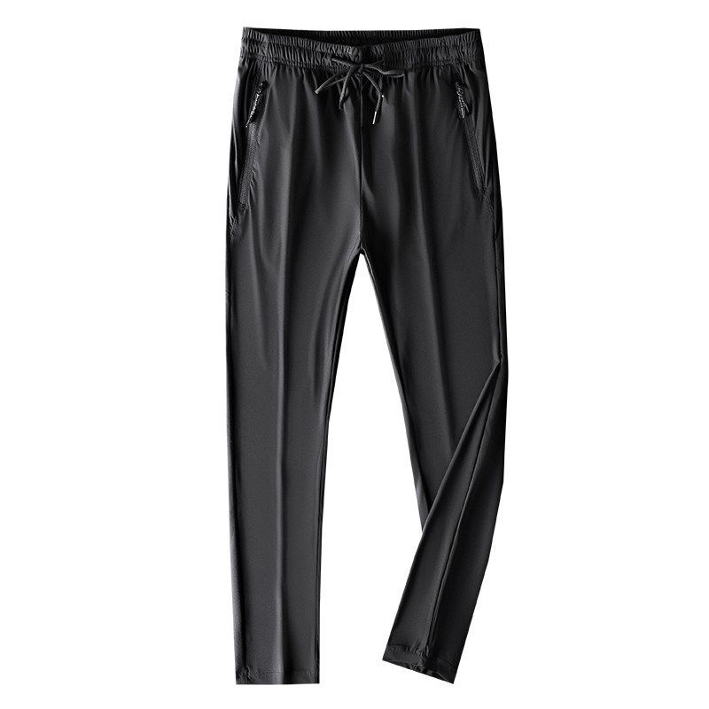 Export Tail Single Men's Cut Label Drape Air Conditioner Ice Silk Leggings Summer Thin Quick-Drying Track Sweatpants Export Casual Pants