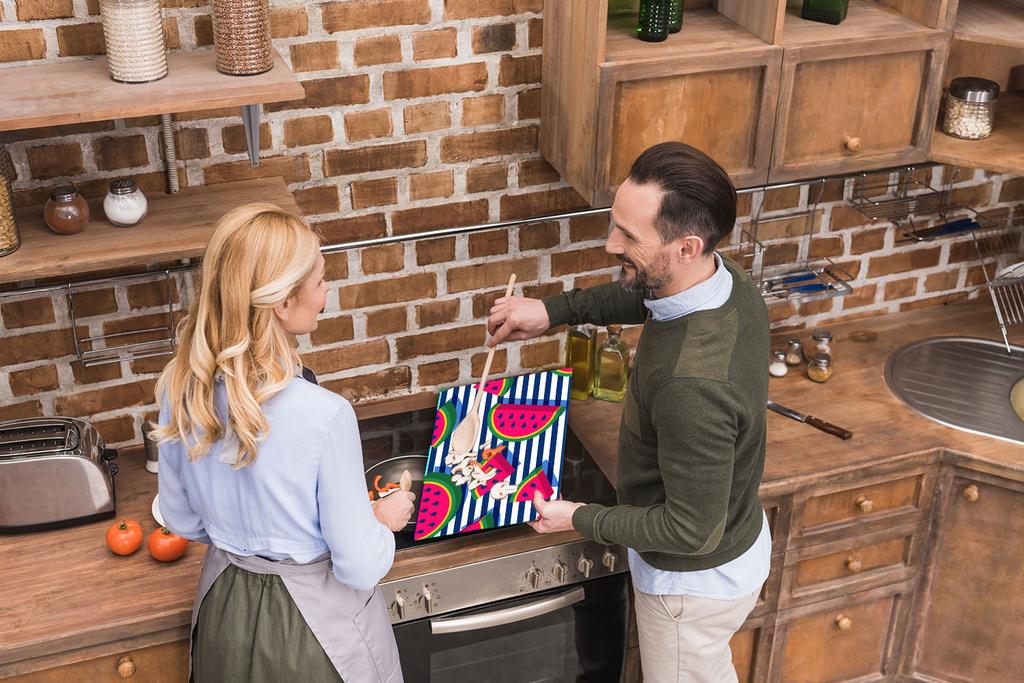 Szklana Płyta Deska Do Krojenia 52X40 Owoce