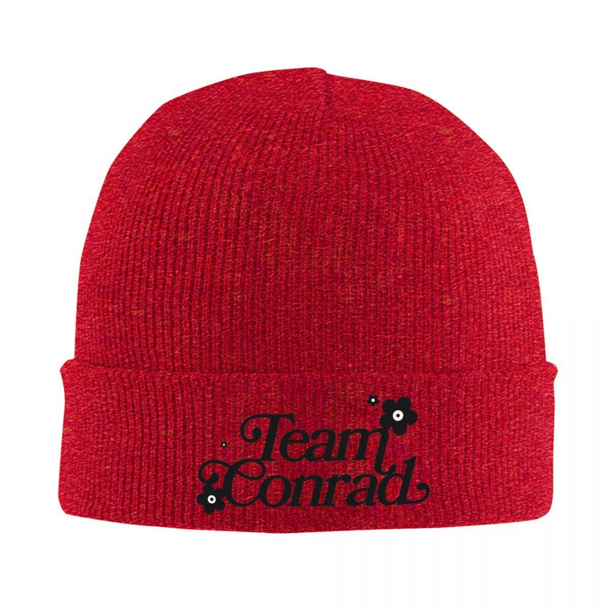 

Team Conrad Logo Warm Knitted Cap Winter Knit Bonnet Hat Skullies Beanies Hip Hop Caps for Unisex One Size