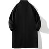 Spring and Autumn Windbreak Men's Mid To Long Coat Men's Jacket Solid Color Single Breasted Lapel Out Fashion Casual Men's Wear