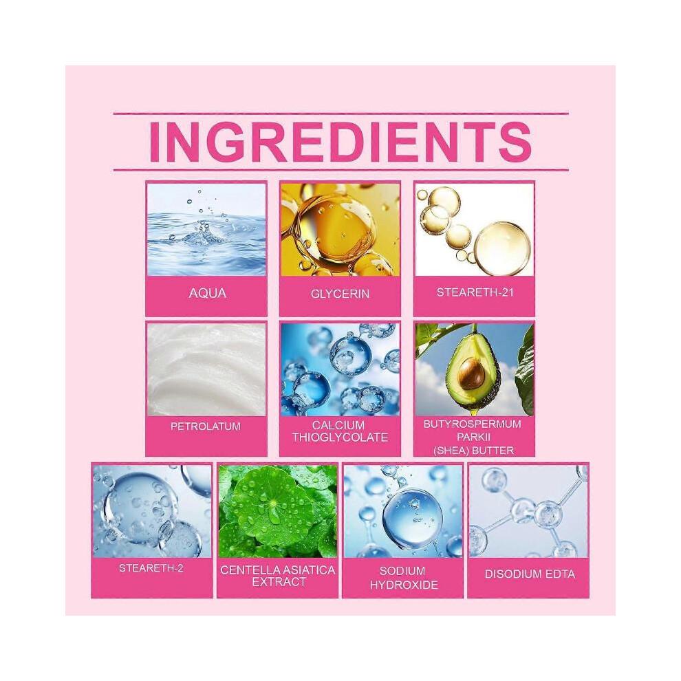 OceAura Gentle Soothing Hair Removal Cream Moisturizes Smooth and Delicate Skin Underarm Hand Hair Leg Hair Full Body Cleansing