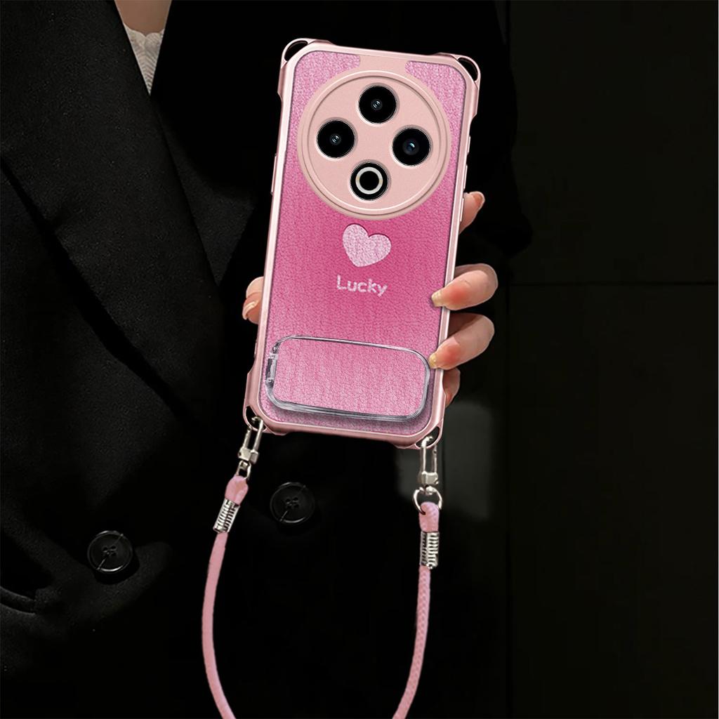 Lucky Love Is Suitable for vivoY300 Mobile Phone Case Y200 Protective Case Y100 Lanyard Y78 New Y77 Women