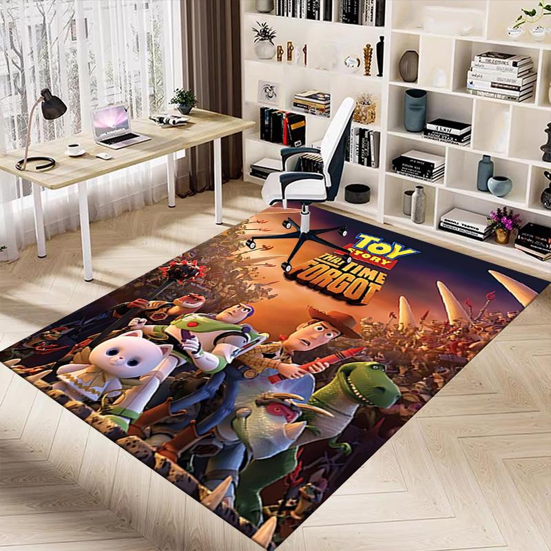 1pc Toy Story Forgotten Adventure Carpet for Playroom Bedroom Living Room Sofa Home Decor,kids Game Area Rug Non-slip Floor Mat Y72943