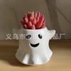 Ghost Succulent Pot Garden Garden Home Decoration Suitable for Ghost Festival Halloween Garden Tabletop Decoration