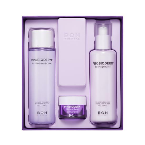 Biohealboh ProbioDerm 3D Lifting Skincare Set (Essence Toner 150ml + Emulsion 150ml + Cream 15ml)