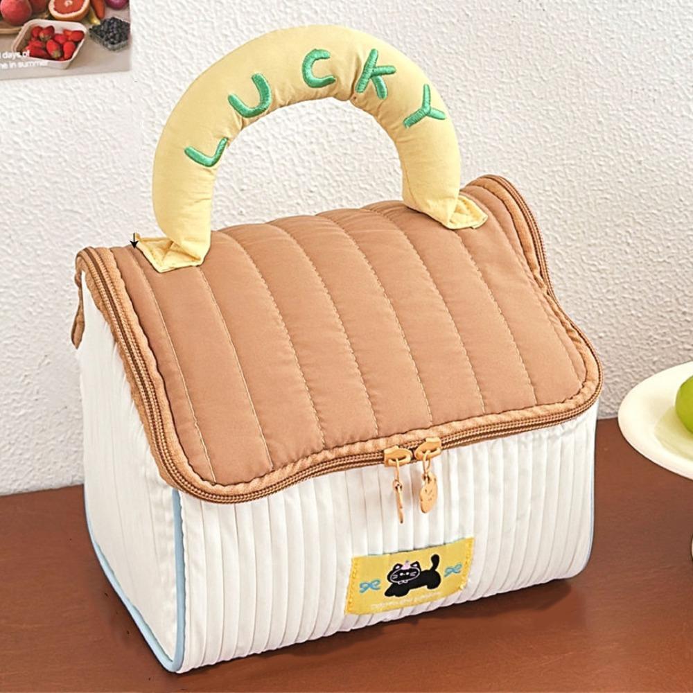 House-shaped Cute Cabin Makeup Bag Kawaii Portable Storage Bag Handheld Cosmetic Case  Travel