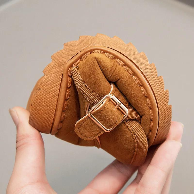 Winter Children's Snow Boots Girls' Shoes Winter Boys' Boots Baby Non Slip Plush Thick Cotton Shoes