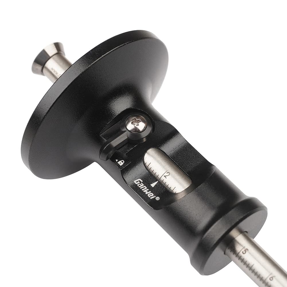 FTtool Woodworking Scribing Aluminum Blade Adjustable DIY Gauge, Type, Scale, Tool, Black, HRGJ96-BL