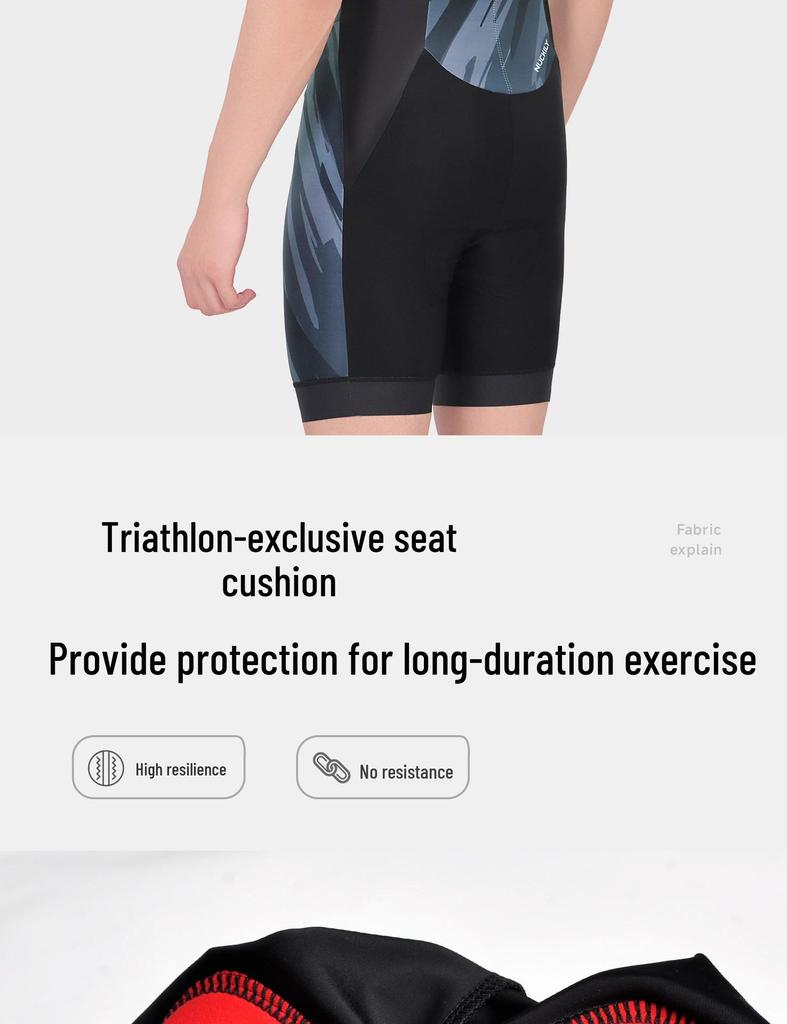 NUCKILY Triathlon Quick-Dry Sleeveless Vest and Swimsuit for Running & Cycling